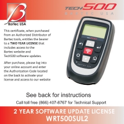 2 Year Software Certificate for the Tech500 TPMS Tool